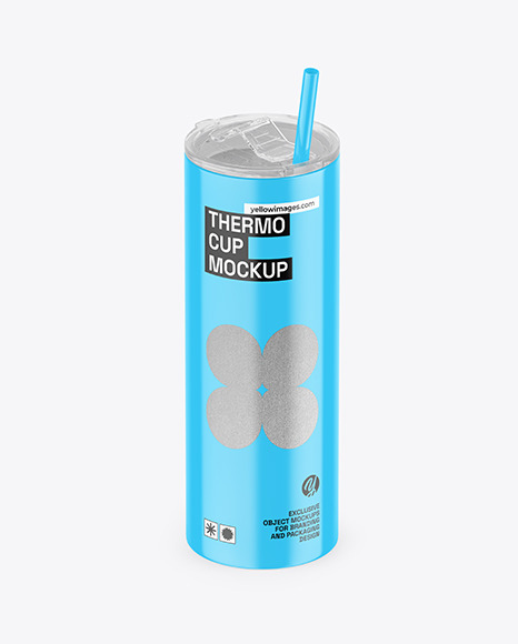 Glossy Thermo Cup Mockup