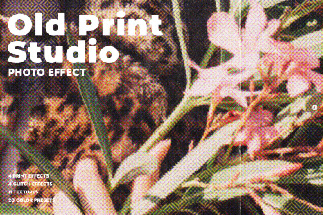 Old Print Studio Photo Effect