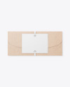 Kraft Invitation Envelope Mockup