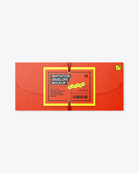 Kraft Invitation Envelope Mockup