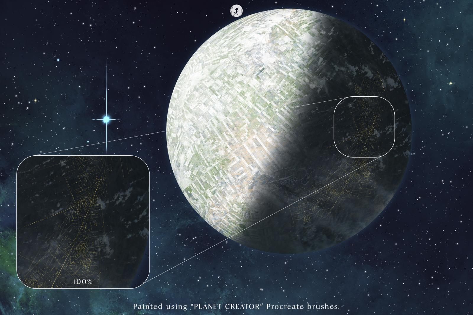 Creator Procreate Brushes on Yellow Images Creative Store