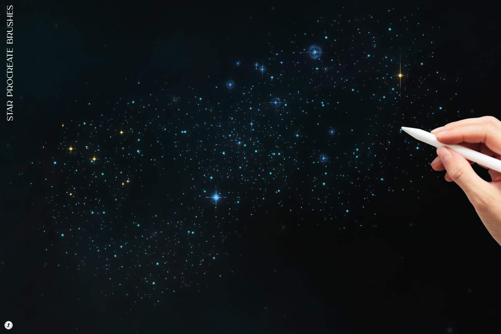 Star Procreate Brushes on Yellow Images Creative Store