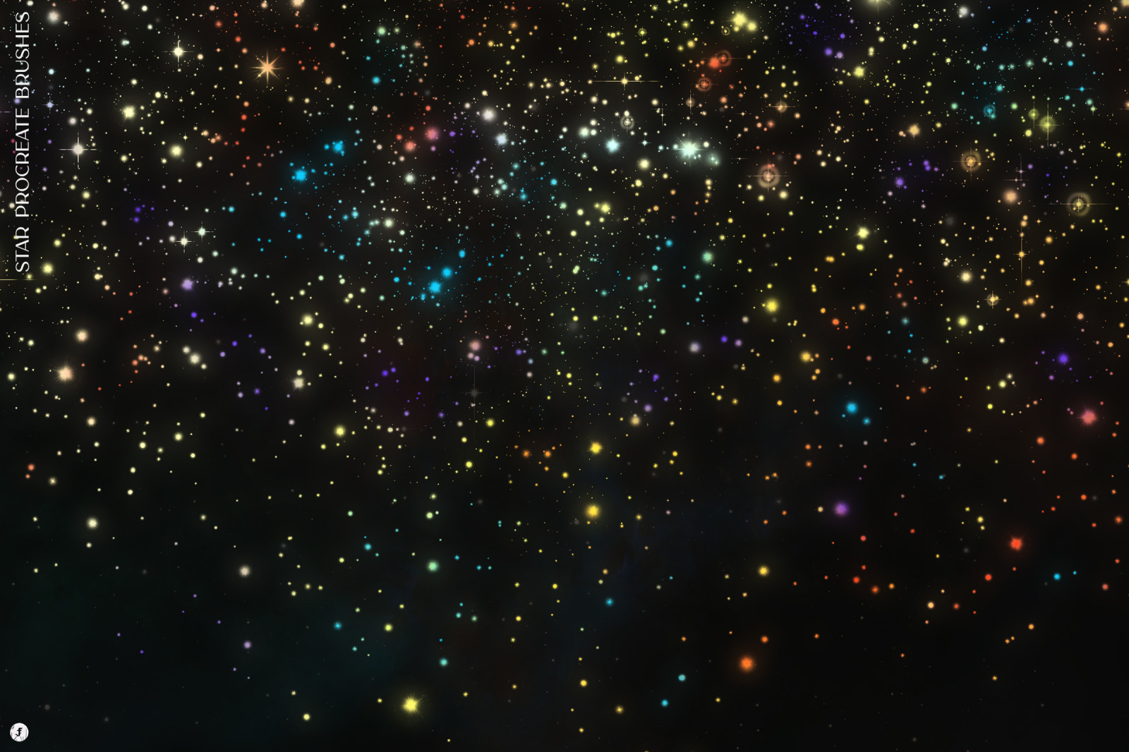 Star Procreate Brushes on Yellow Images Creative Store