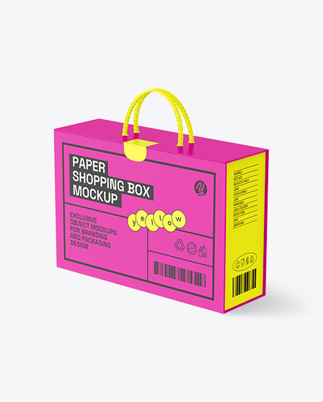 Carton Shopping Box Mockup