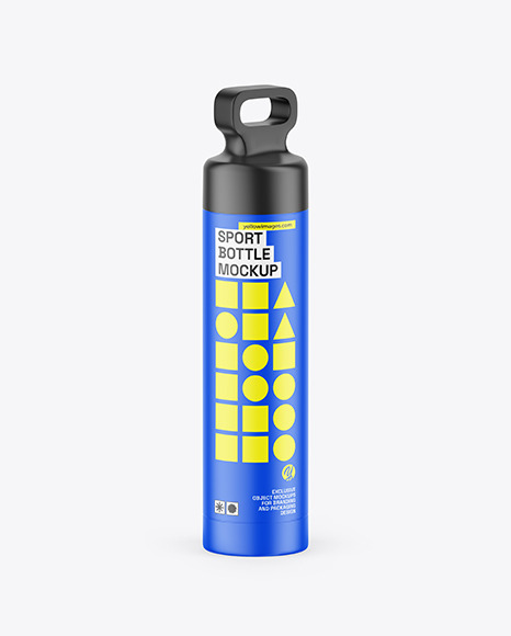 Matte Sport Bottle Mockup