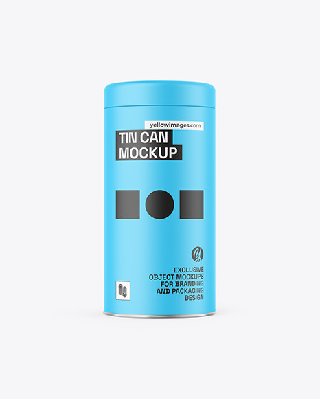 Matte Tin Can Mockup