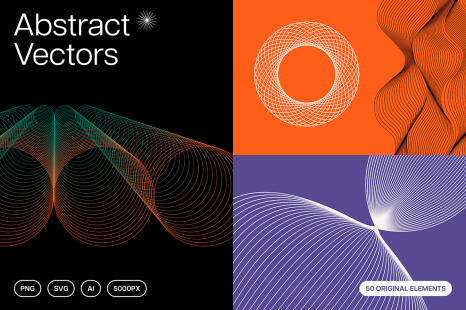 Abstract Twirls Elements Pack