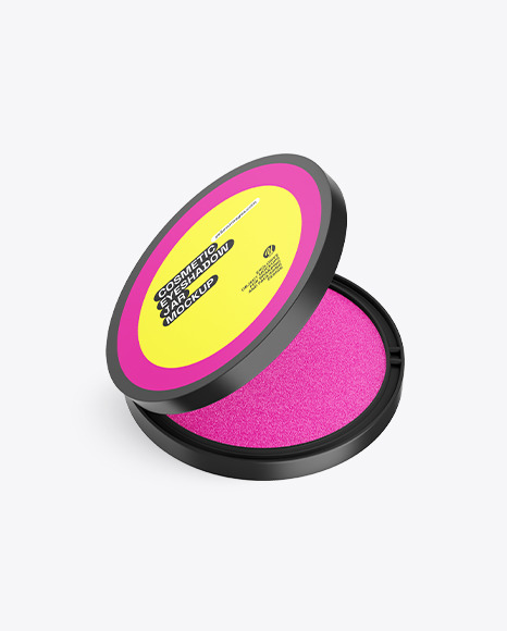 Cosmetic Eyeshadow Jar Mockup