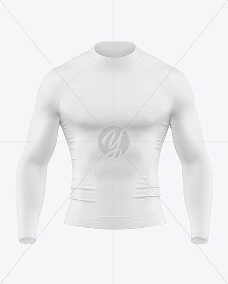Long Sleeve Compression T-Shirt Mockup – Front View