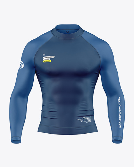 Long Sleeve Compression T-Shirt Mockup – Front View