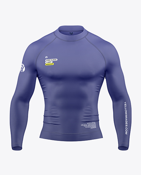 Long Sleeve Compression T-Shirt Mockup – Front View