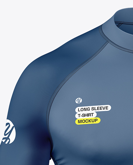 Long Sleeve Compression T-Shirt Mockup – Front View