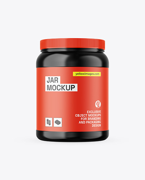 Glossy Jar Mockup