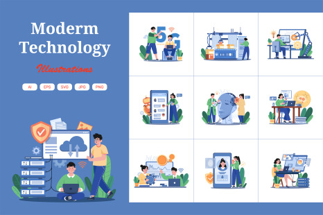 M682_Modern Technology Illustration_Part 01