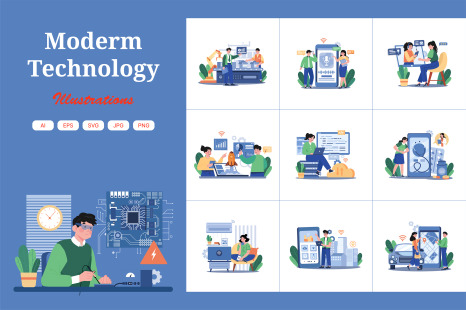 M682_Modern Technology Illustration_Part 02