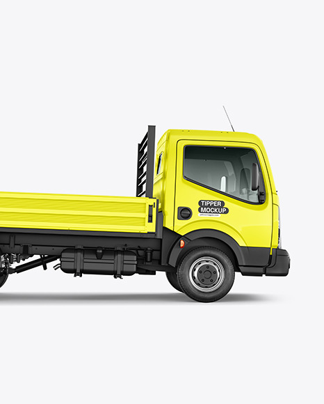 Tipper Truck Mockup - Side View