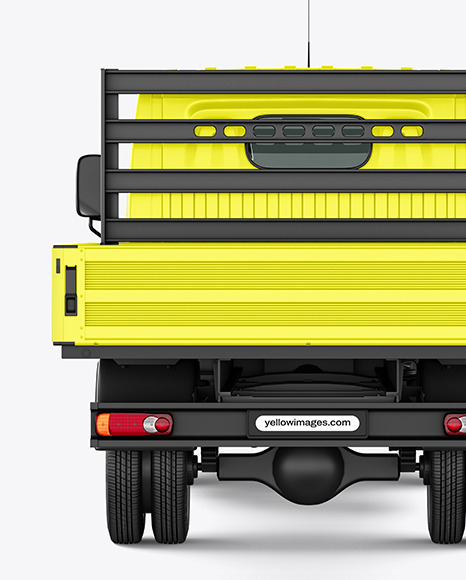 Tipper Truck Mockup - Back View
