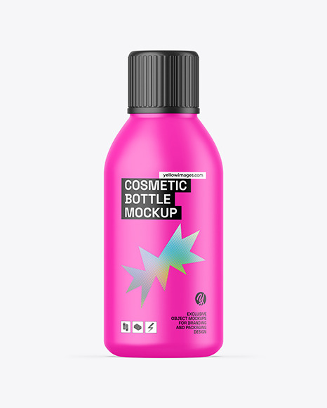 Matte Plastic Bottle Mockup