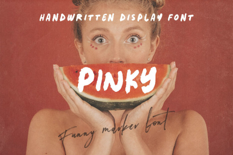 Pinky - Bold Handwritten Font