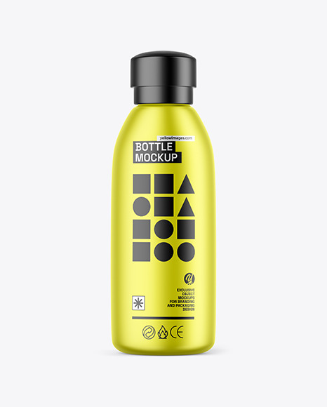Metallic Bottle Mockup