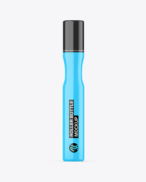 Glossy Cosmetic Roller Bottle  Mockup