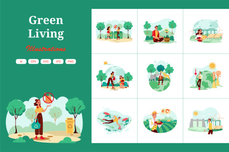 M707_Green Living Illustration