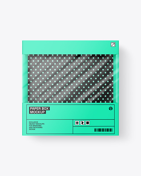 Empty Carton Box Mockup