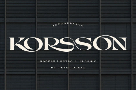 Korsson - Modern Serif Font