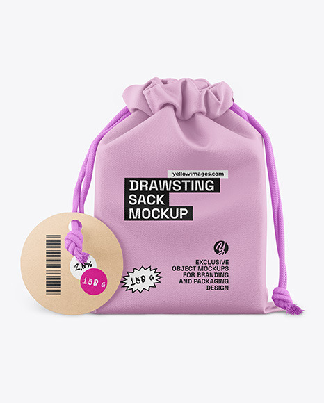 Drawstring Sack Mockup