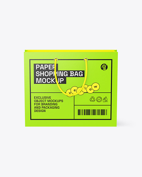 Paper Shopping Bag Mockup
