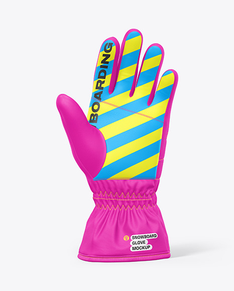 Snowboarding Glove Mockup