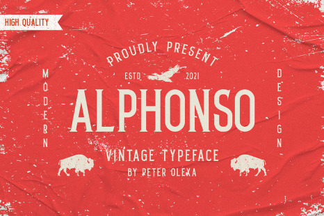Alphonso Retro Font