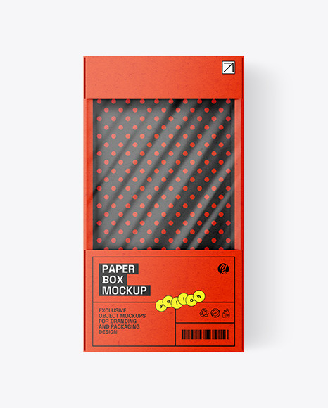 Empty Kraft Box Mockup