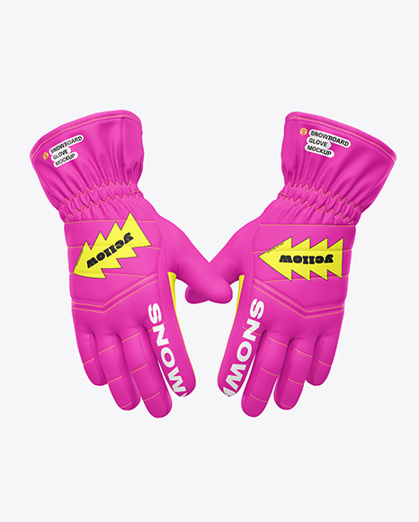 Snowboarding Gloves Mockup