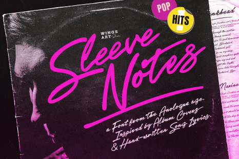Sleeve Notes: A Script font from the analogue age.