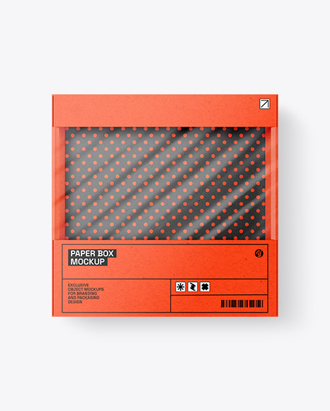 Kraft Empty Packaging Box Mockup