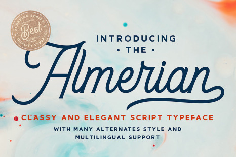 Almerian Retro Script Font