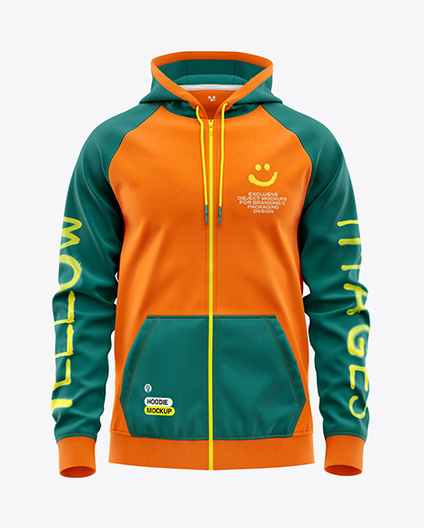 Full-Zip Hoodie Mockup
