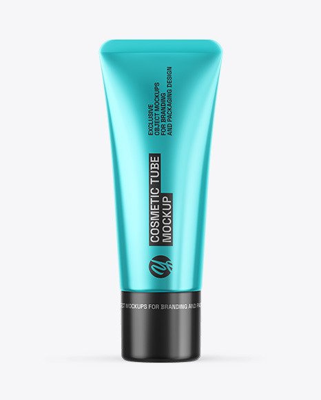 Metallic Cosmetic Tube Mockup
