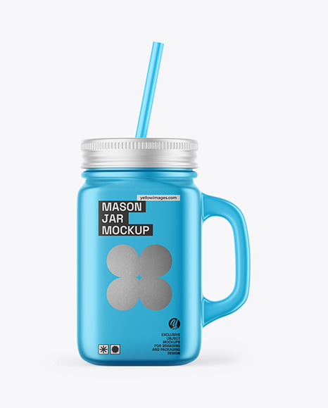 Metallized Mason Jar Mockup