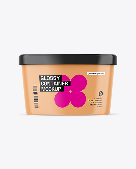 Glossy Container Mockup