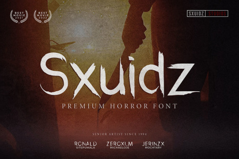 Sxuidz - Premium Horror Font