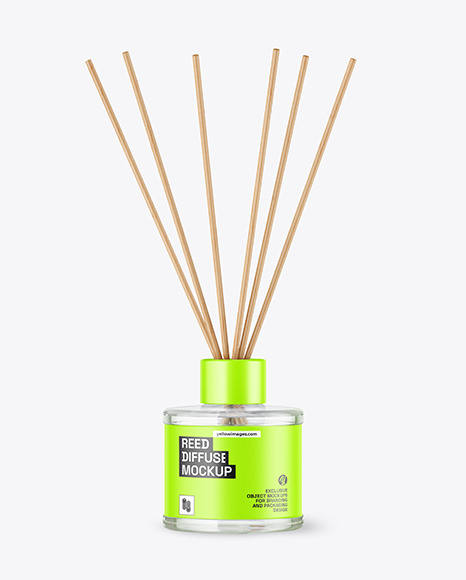 Glass Diffuser Bottle Mockup