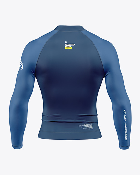 Long Sleeve Compression T-Shirt Mockup – Back View