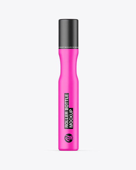 Matte Cosmetic Roller Bottle Mockup