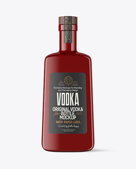 Glossy Bottle Mockup