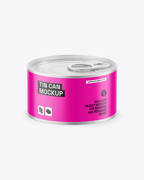 Matte Tin Can Mockup