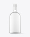Clear Glass Vodka Bottle Mockup