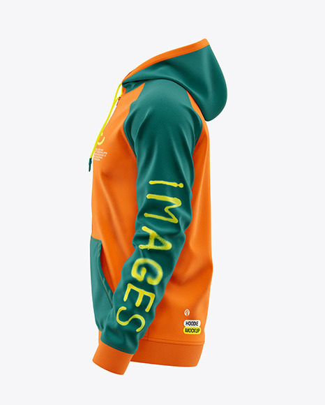 Men's Full-Zip Hoodie Mockup
