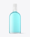 Clear Glass Liquor Bottle Mockup